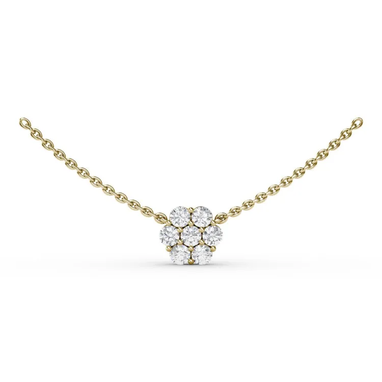 Floral Diamond Necklace