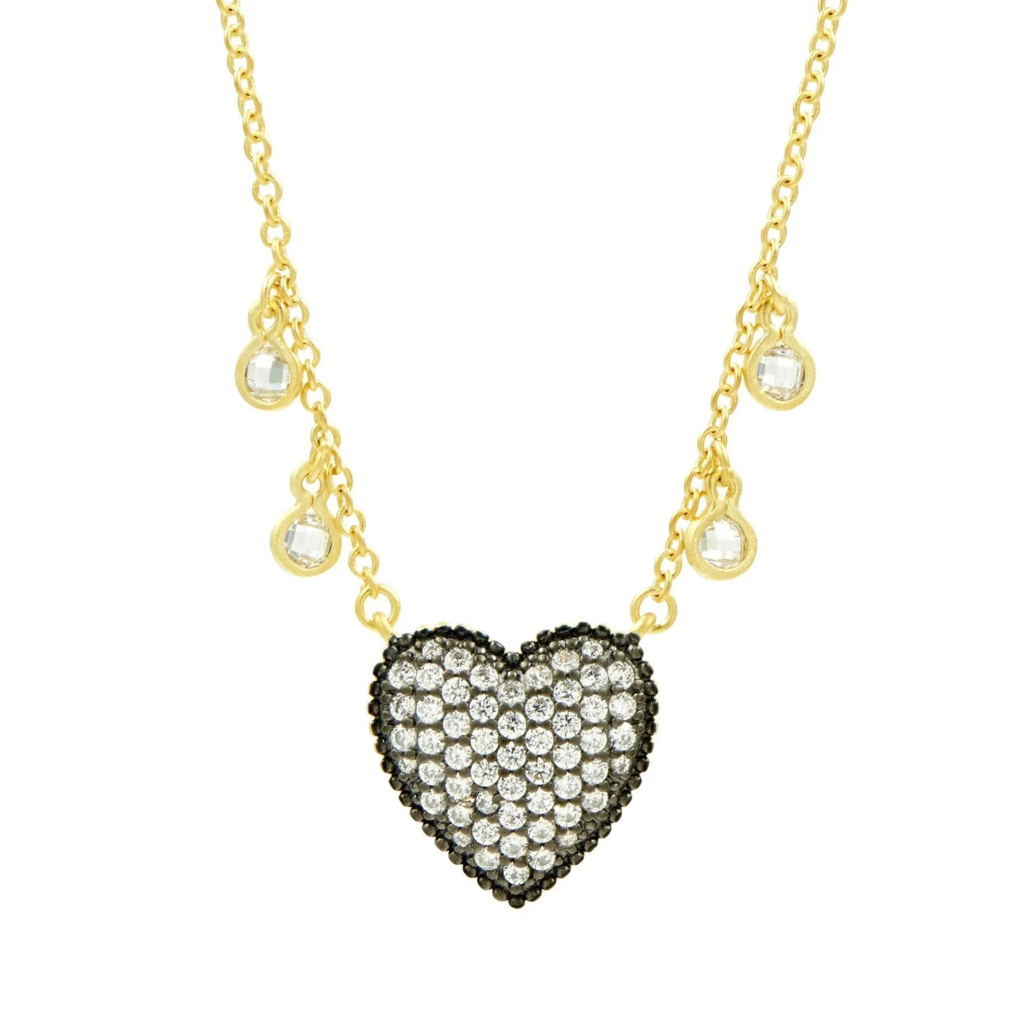 From the Heart Pav Necklace
