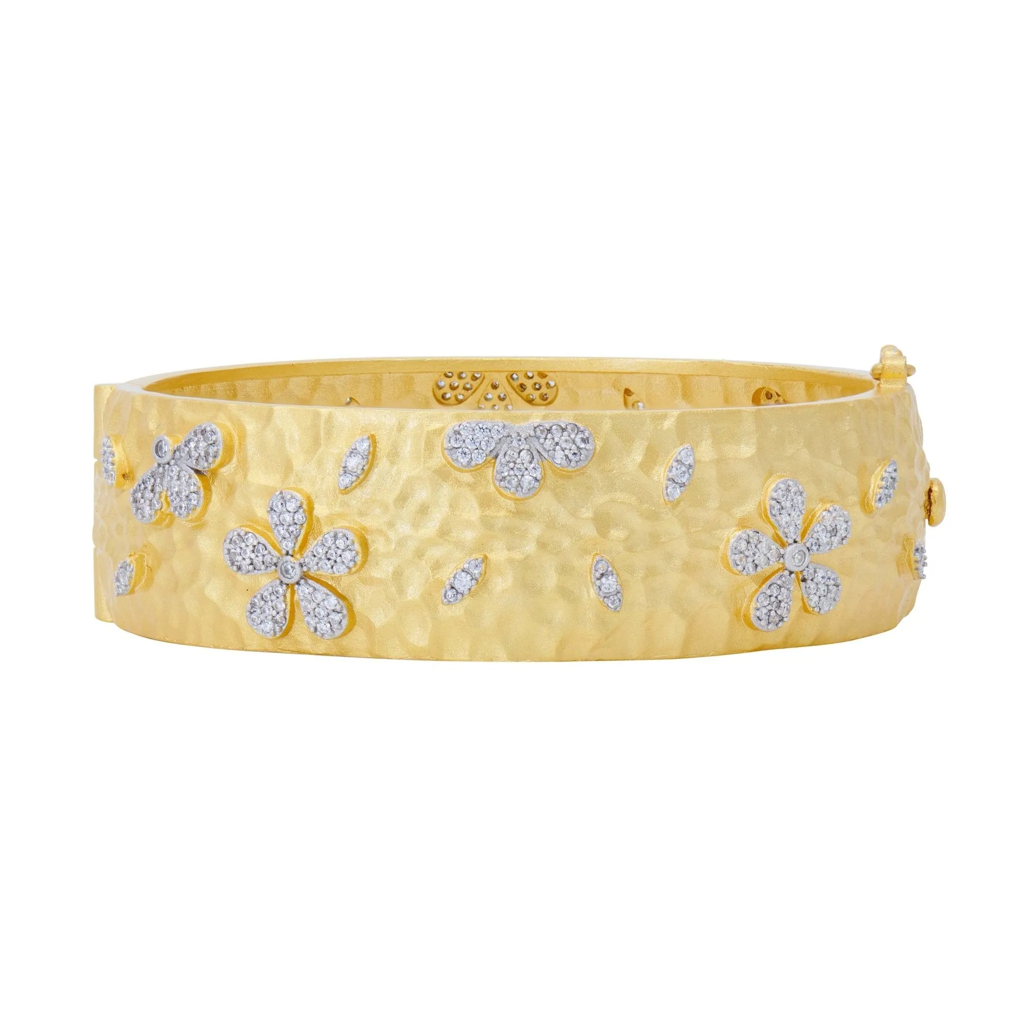 Garden of Grit Hammered Statement Bracelet