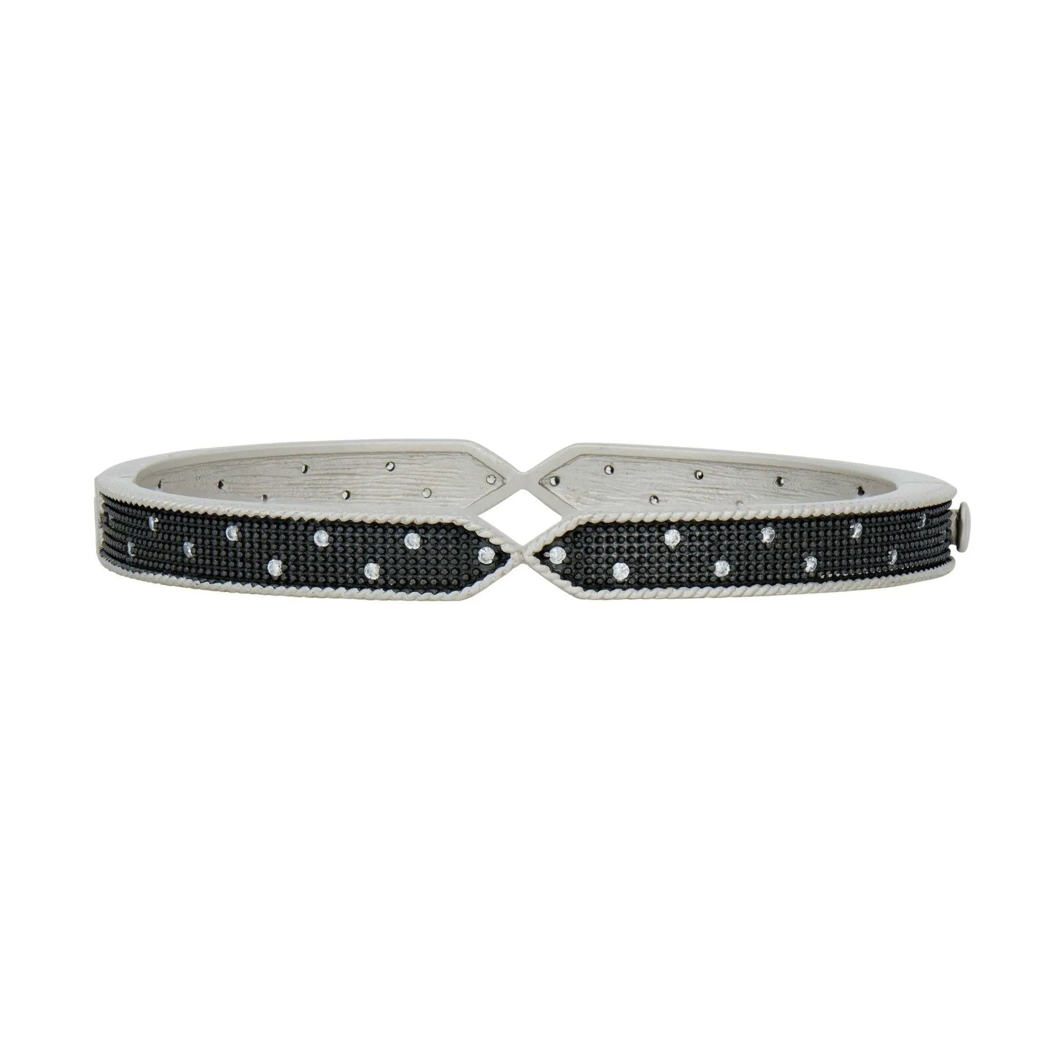 Industrial Texture Hinge Bangle