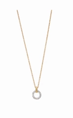 Jaipur Link Collection 18K Yellow & White Gold Flat-Link Diamond Pendant Necklace