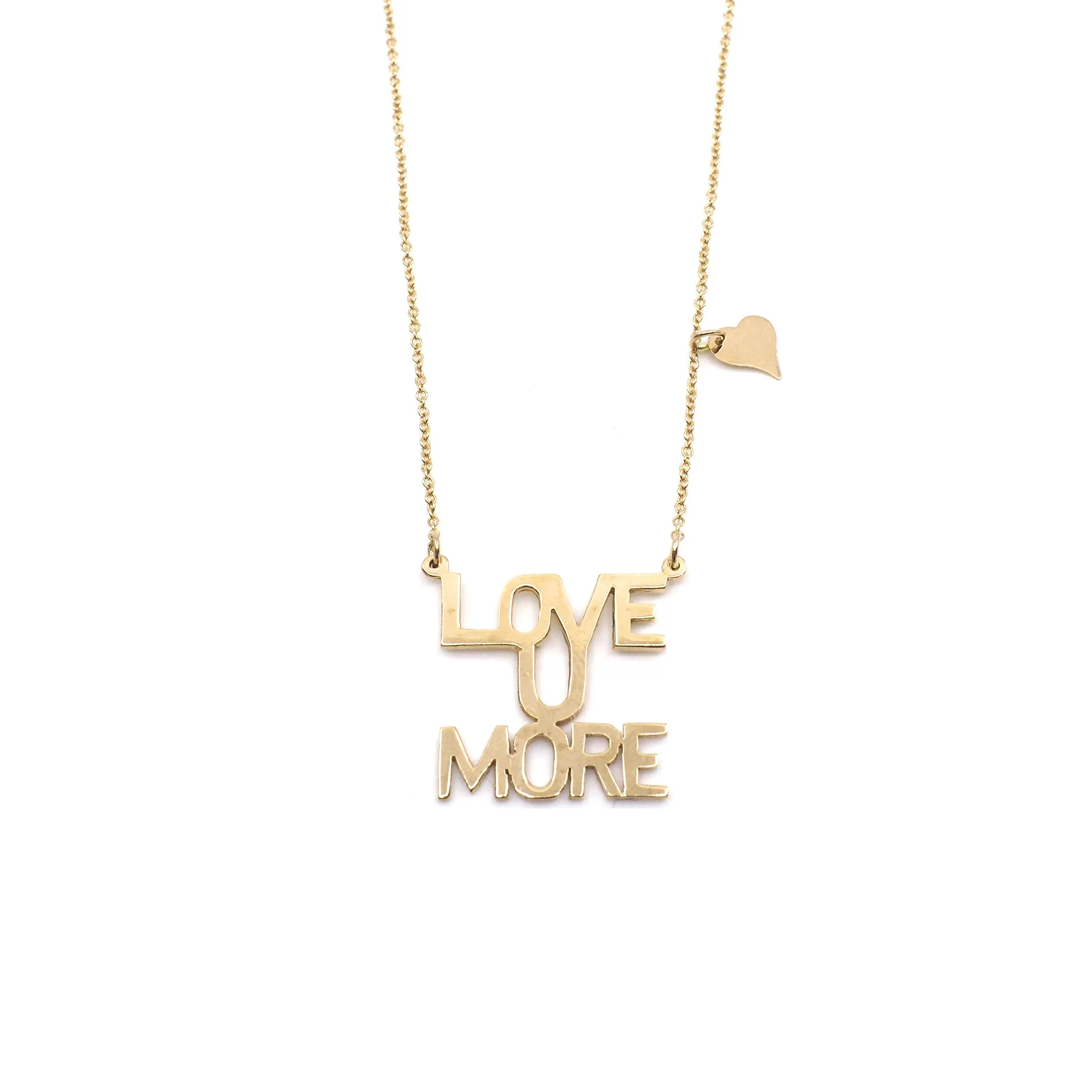 Love You More Sunrise Necklace in 10K & 14K Gold