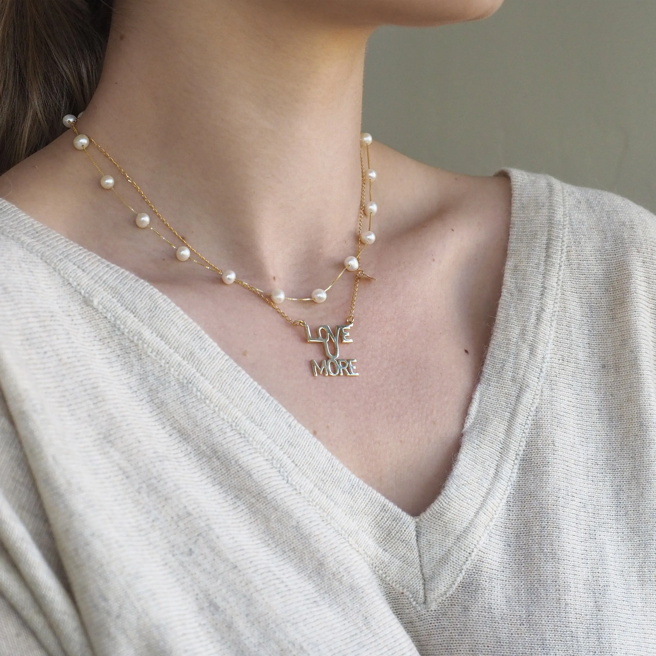 Love You More Sunrise Necklace in 10K & 14K Gold
