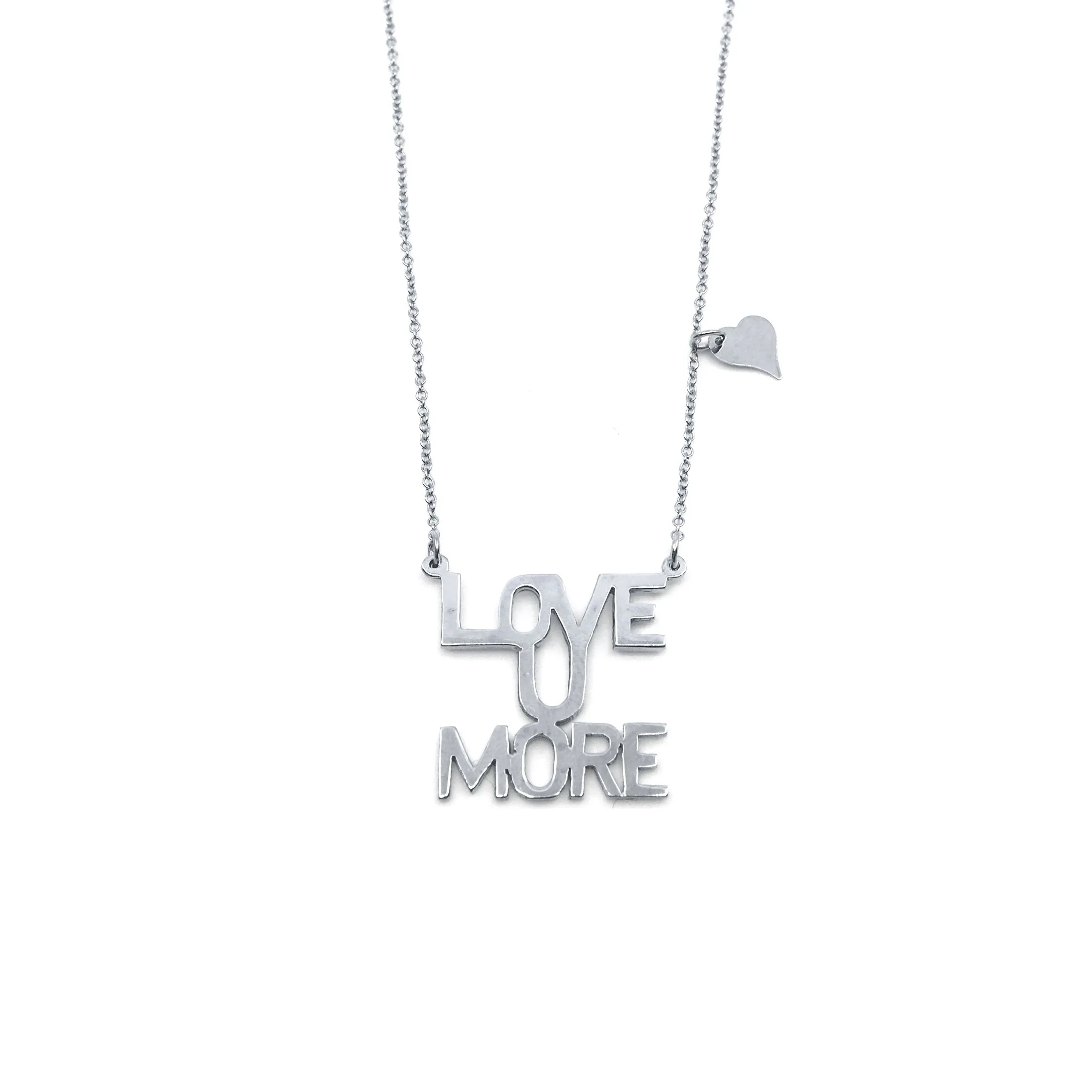 Love You More Sunrise Necklace in Sterling Silver