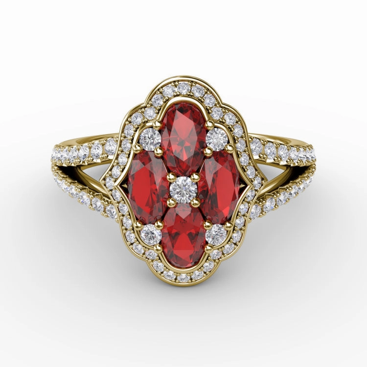 Make A Statement Ruby and Diamond Ring