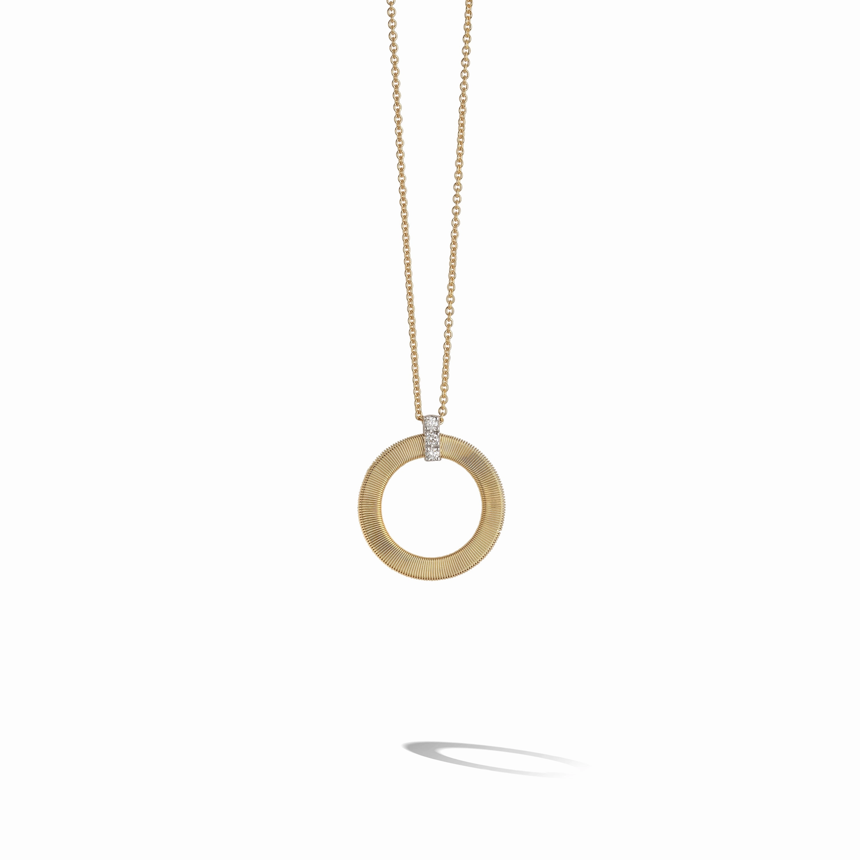MARCO BICEGO 18KY MASAI .09CT DIA PENDANT