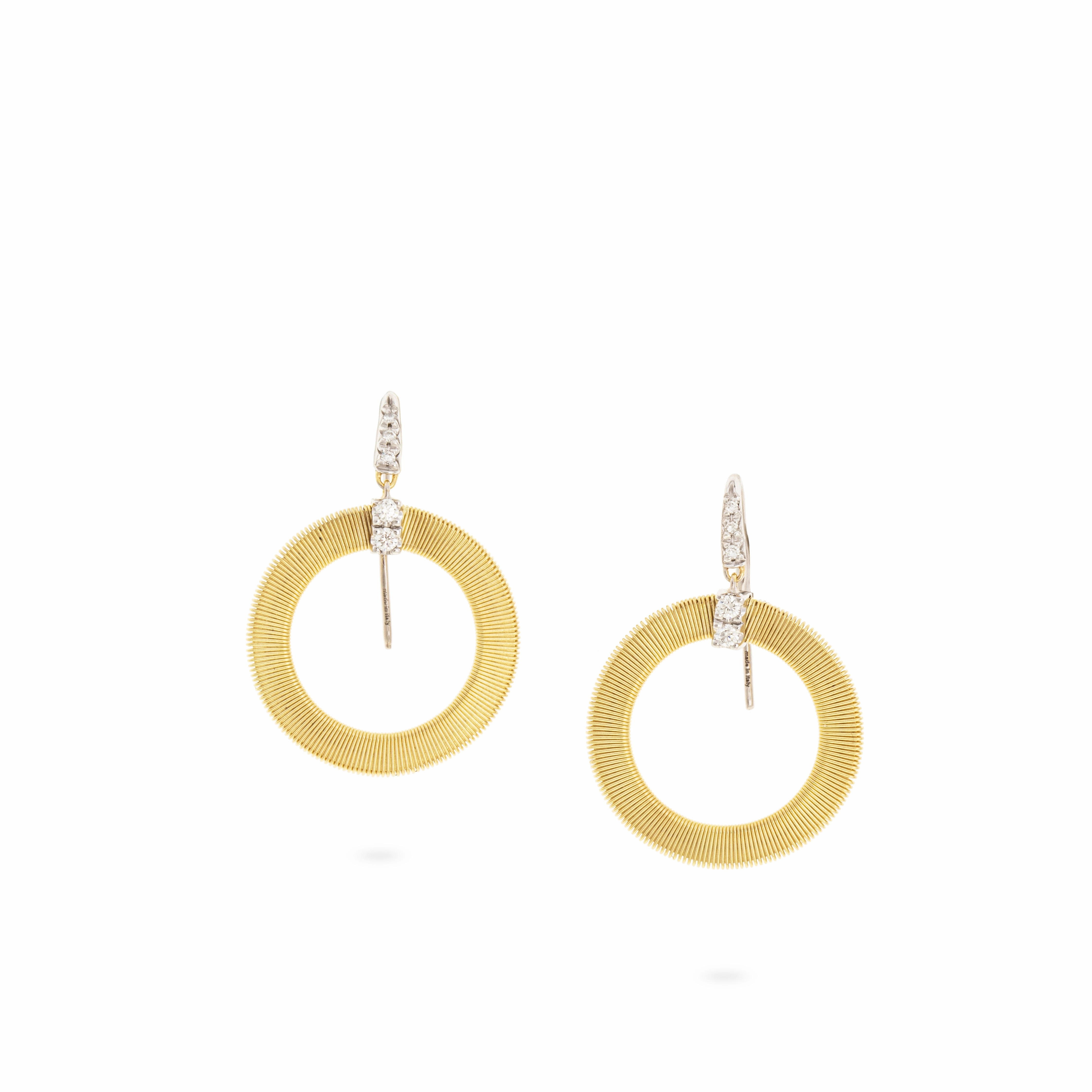 MARCO BICEGO 18KY MASAI .18CT DIA EARRINGS