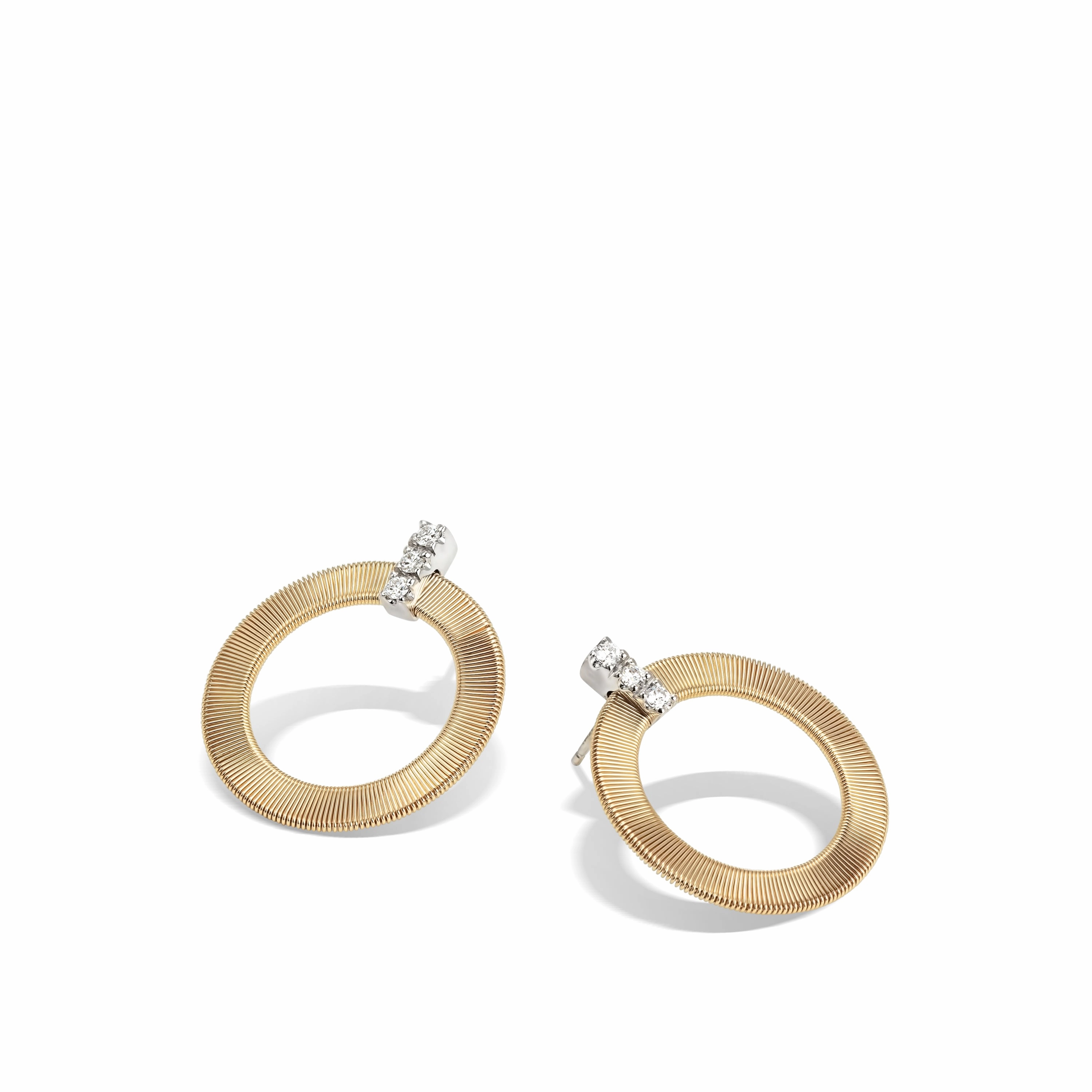 MARCO BICEGO 18KY MASAI .18CT DIA EARRINGS
