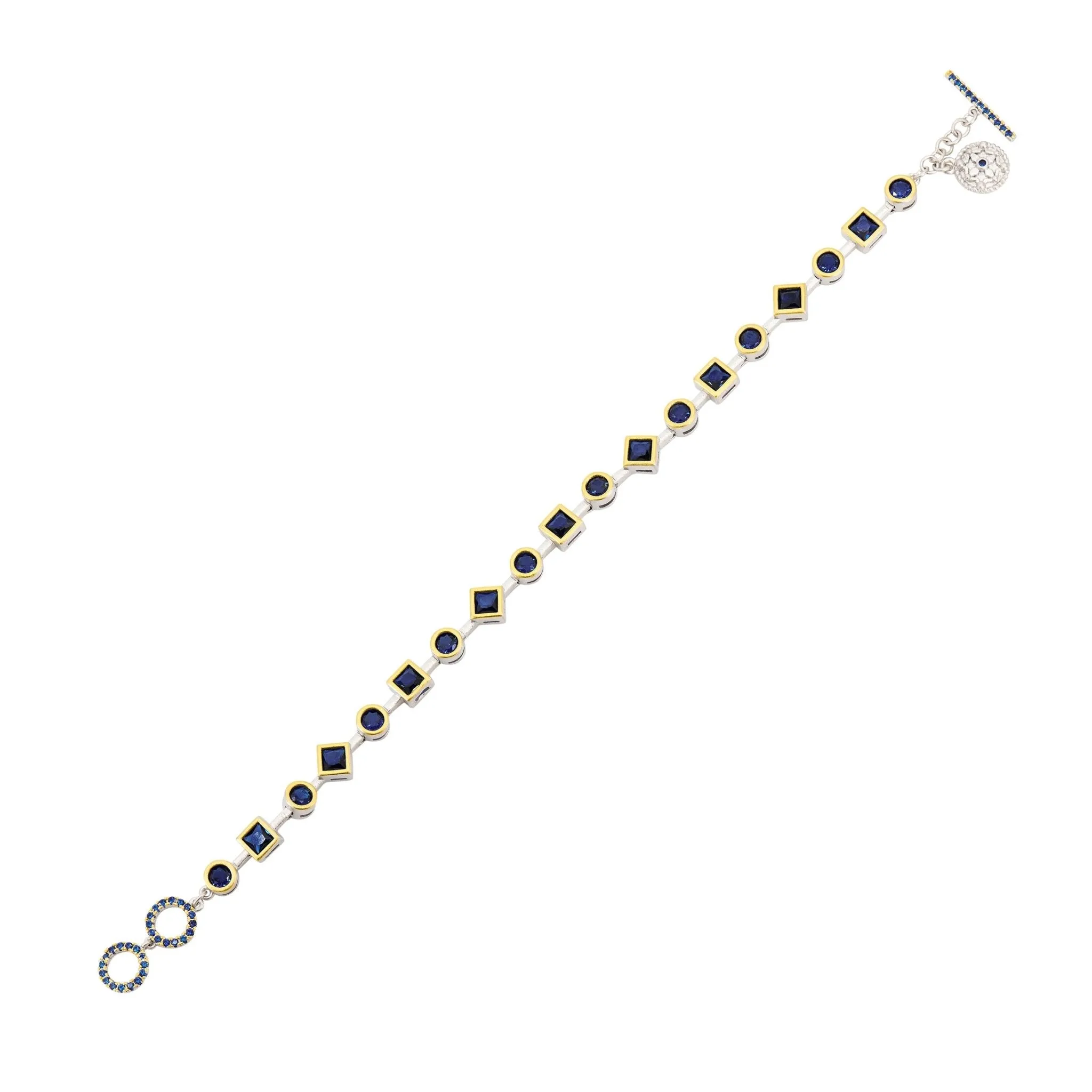 Midnight Mosaic Pav Toggle Bracelet