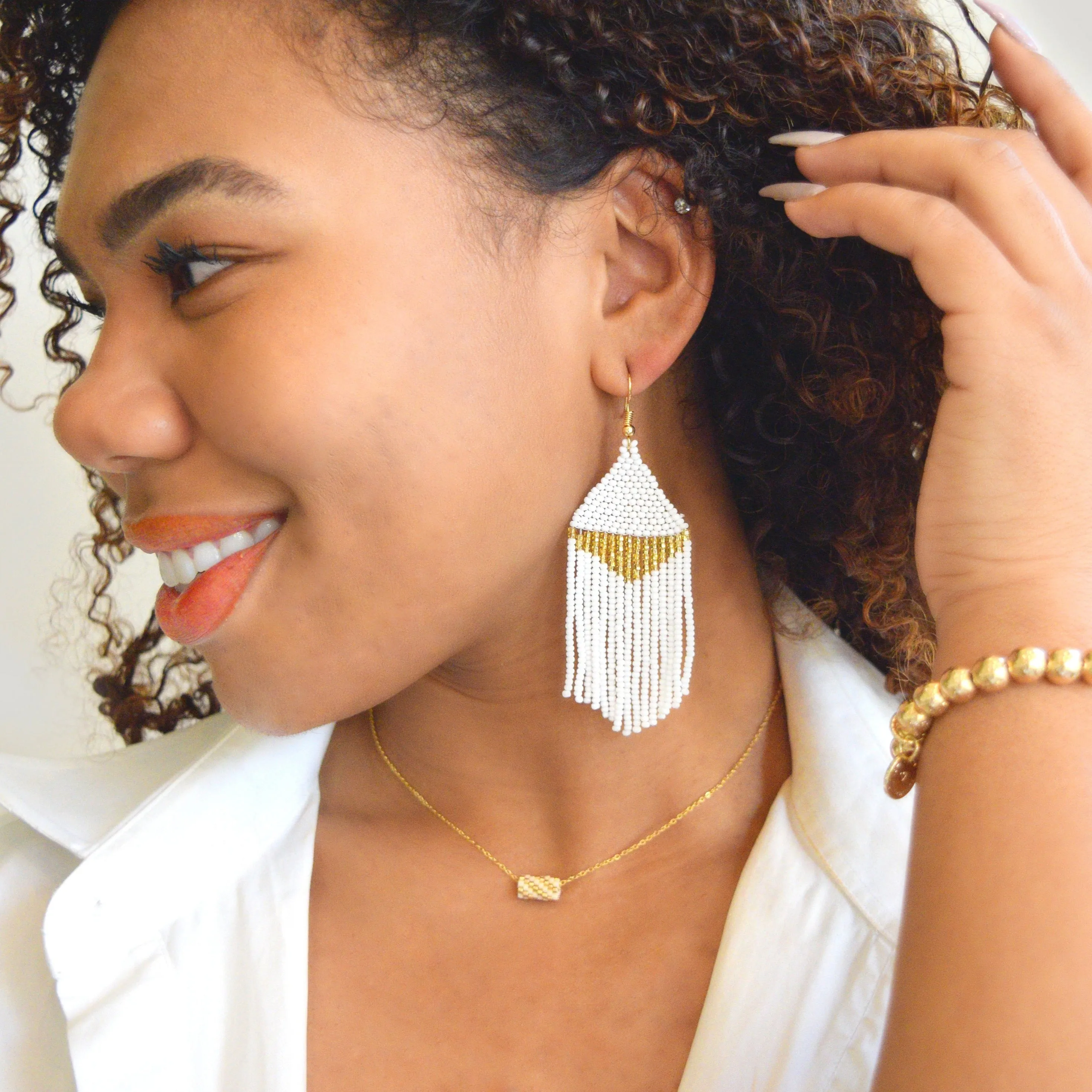 Miyuki Totem Bead Necklace