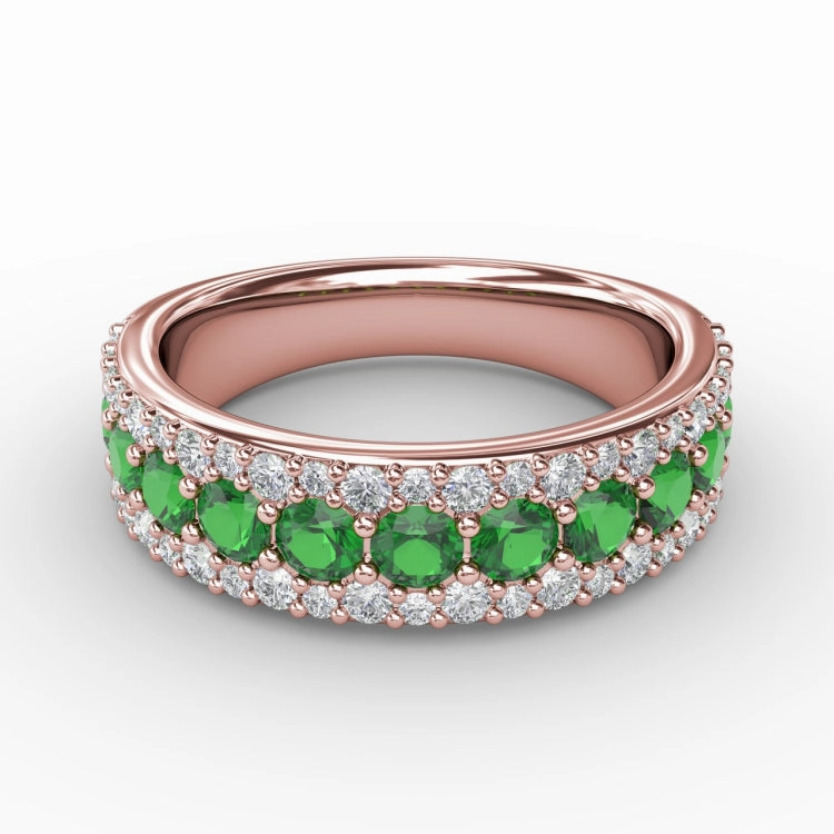 No One Like You Emerald and Diamond Ring