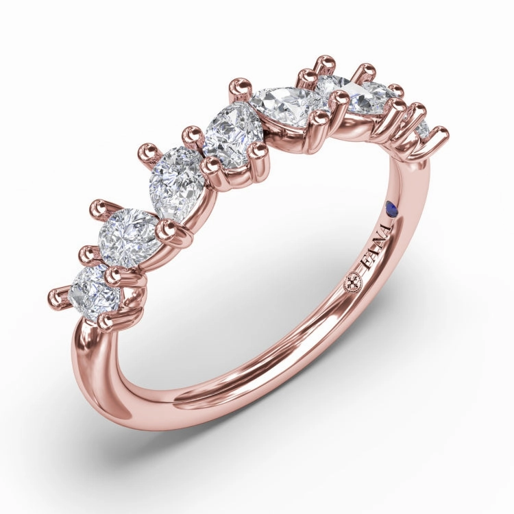 Pear Cluster Diamond Ring