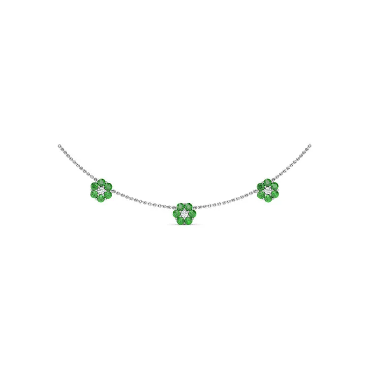 Petals Of Love Emerald Necklace