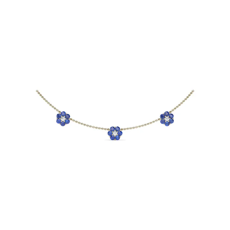 Petals Of Love Sapphire Necklace