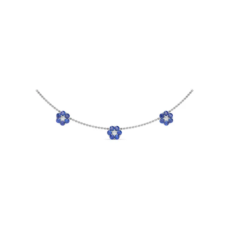 Petals Of Love Sapphire Necklace