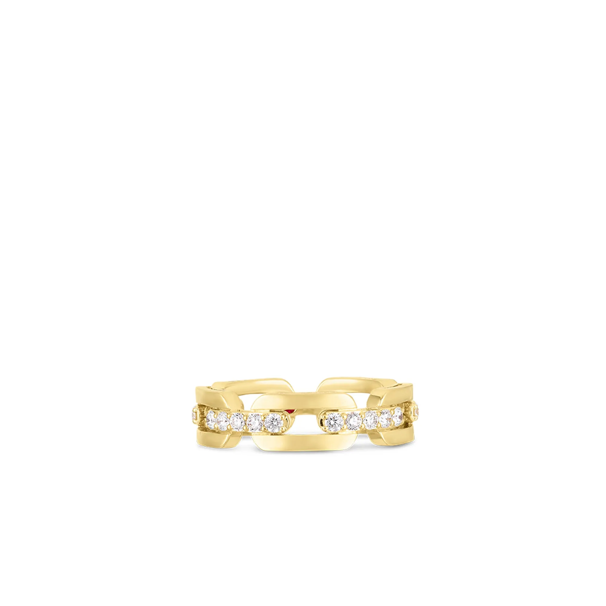 ROBERTO COIN 18K YELLOW GOLD & 0.55CT DIAMOND NAVARRA BRACELET
