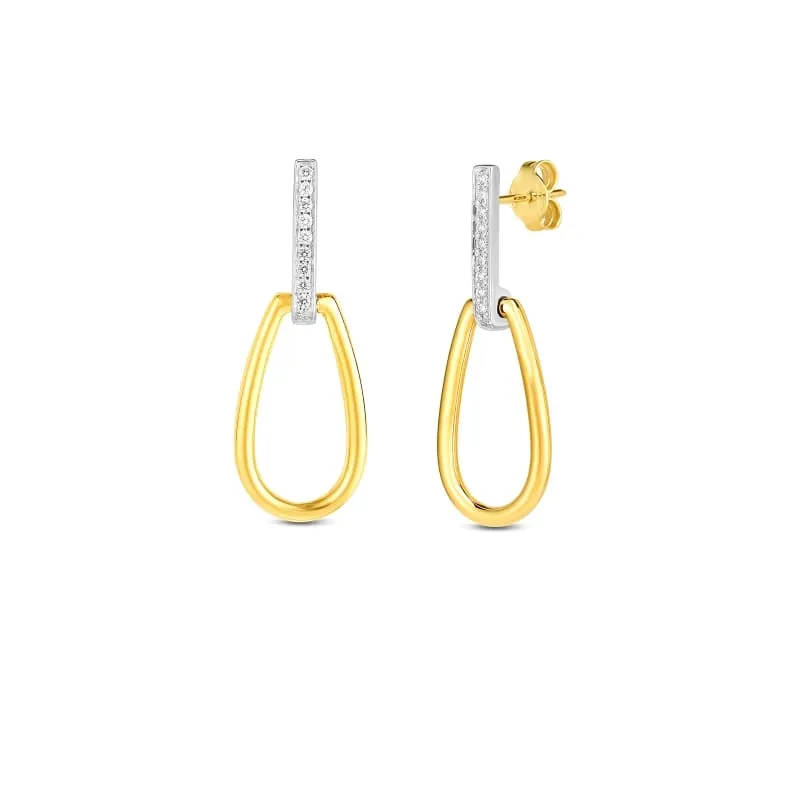 ROBERTO COIN 18KT-GOLD-CLASSIC-PARISIENNE-EARRINGS FROM THE CLASSICA PARISIENNE