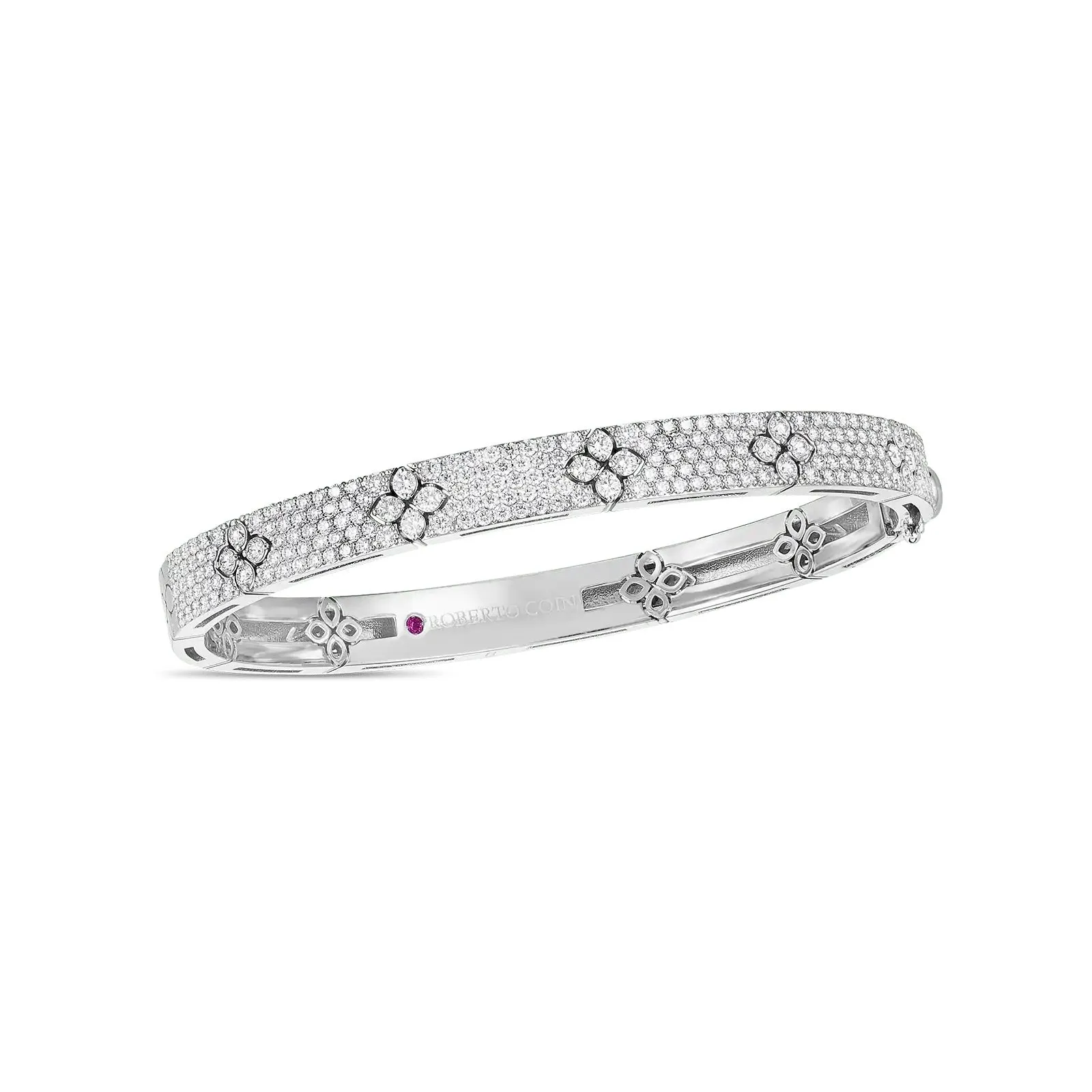 ROBERTO COIN 18KW VERONA BANGLE 2.20 CT DIA