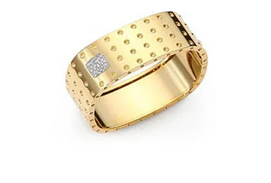 ROBERTOCOIN POIS MOI 4 ROW BANGLE W/DIA 0.40CT 888534AJBAXS