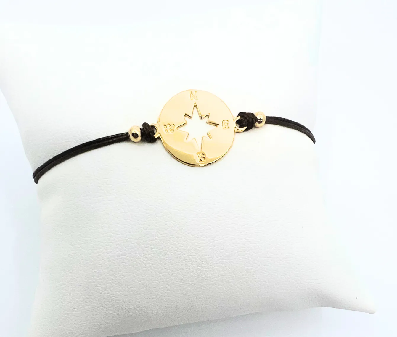 Savannah Cord Bracelet with Compass