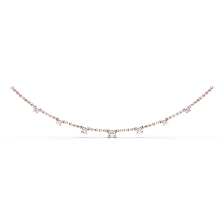 Shared Prong Diamond Necklace