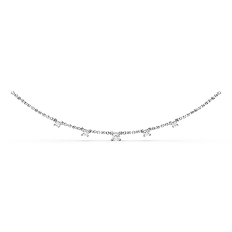 Shared Prong Diamond Necklace