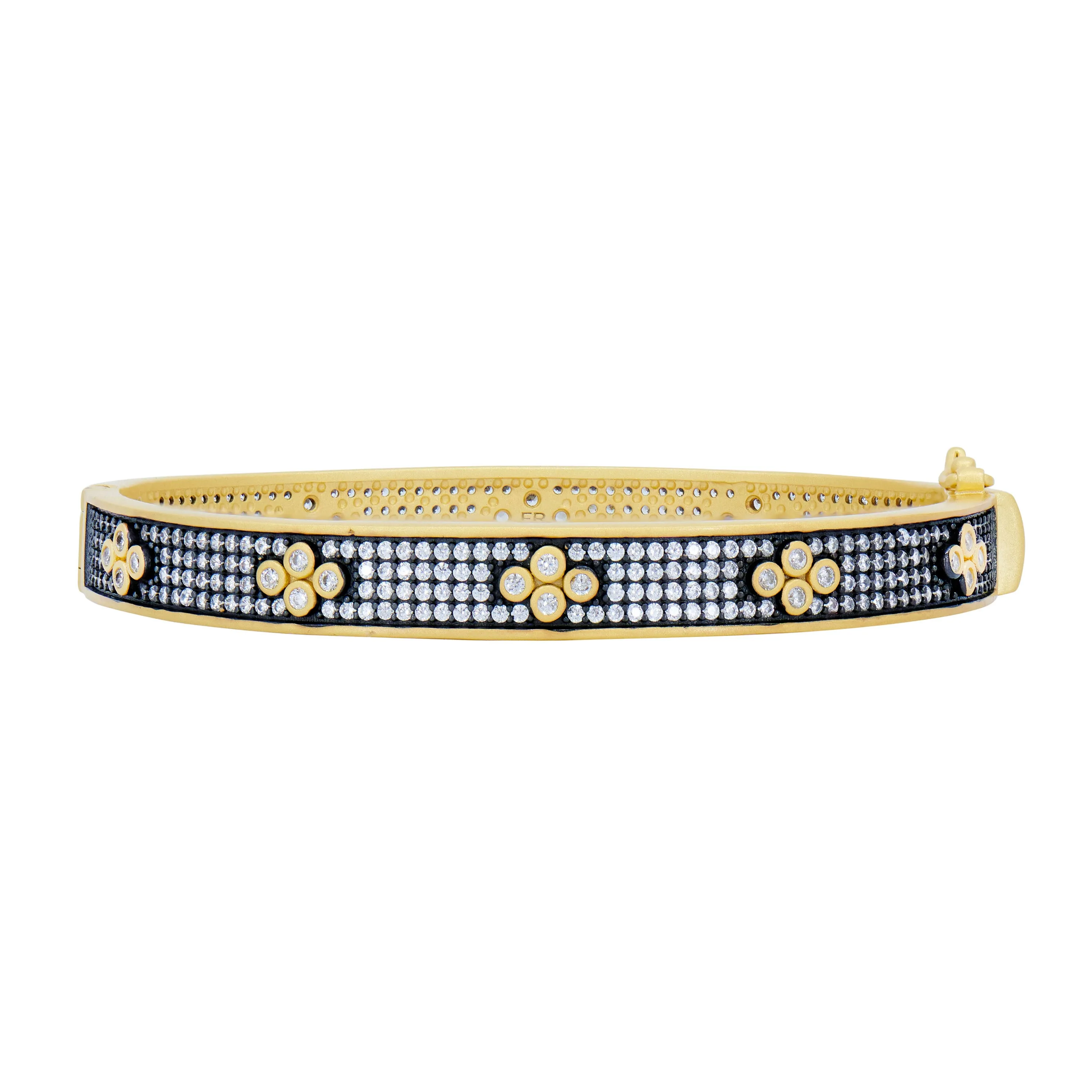 Signature Brooklyn in Bloom Clover Hinge Pav Bangle