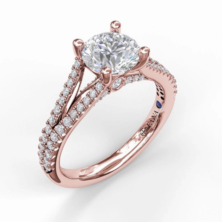 Solitaire With Pave Band