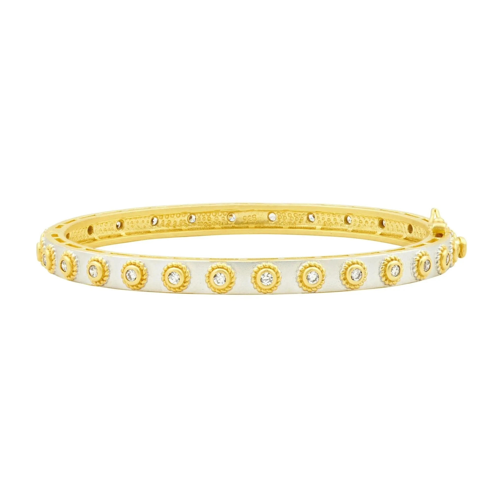 Studded Eternity Hinge Bangle