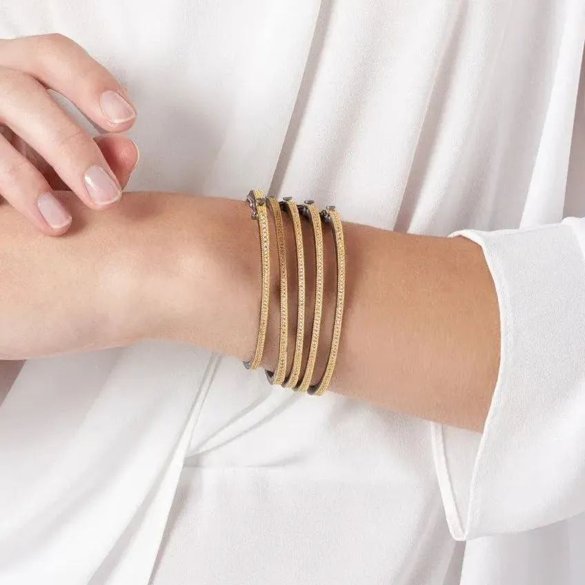 The Classic Pav Hinge Bangle