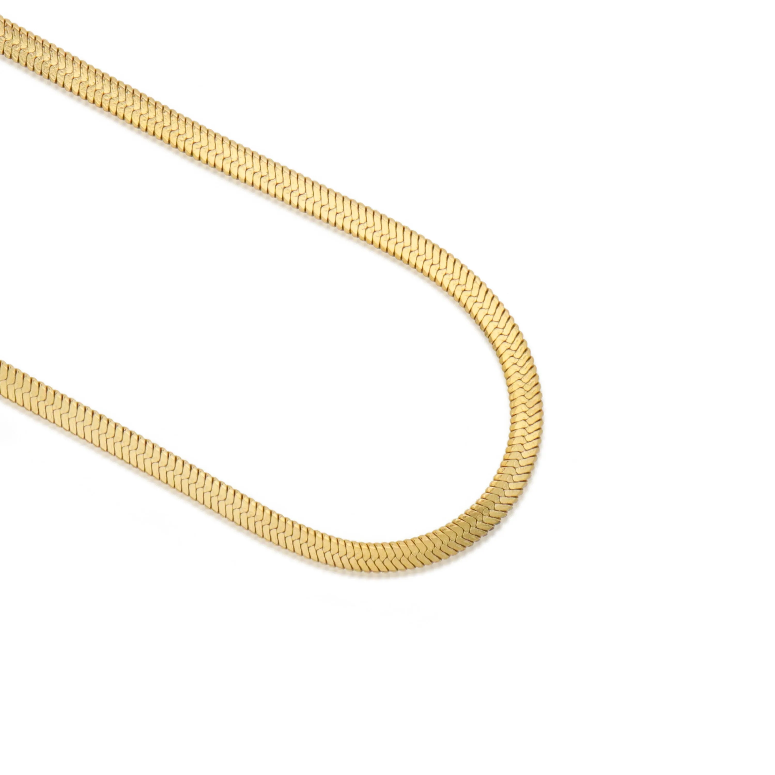 The Gold Herringbone Chain