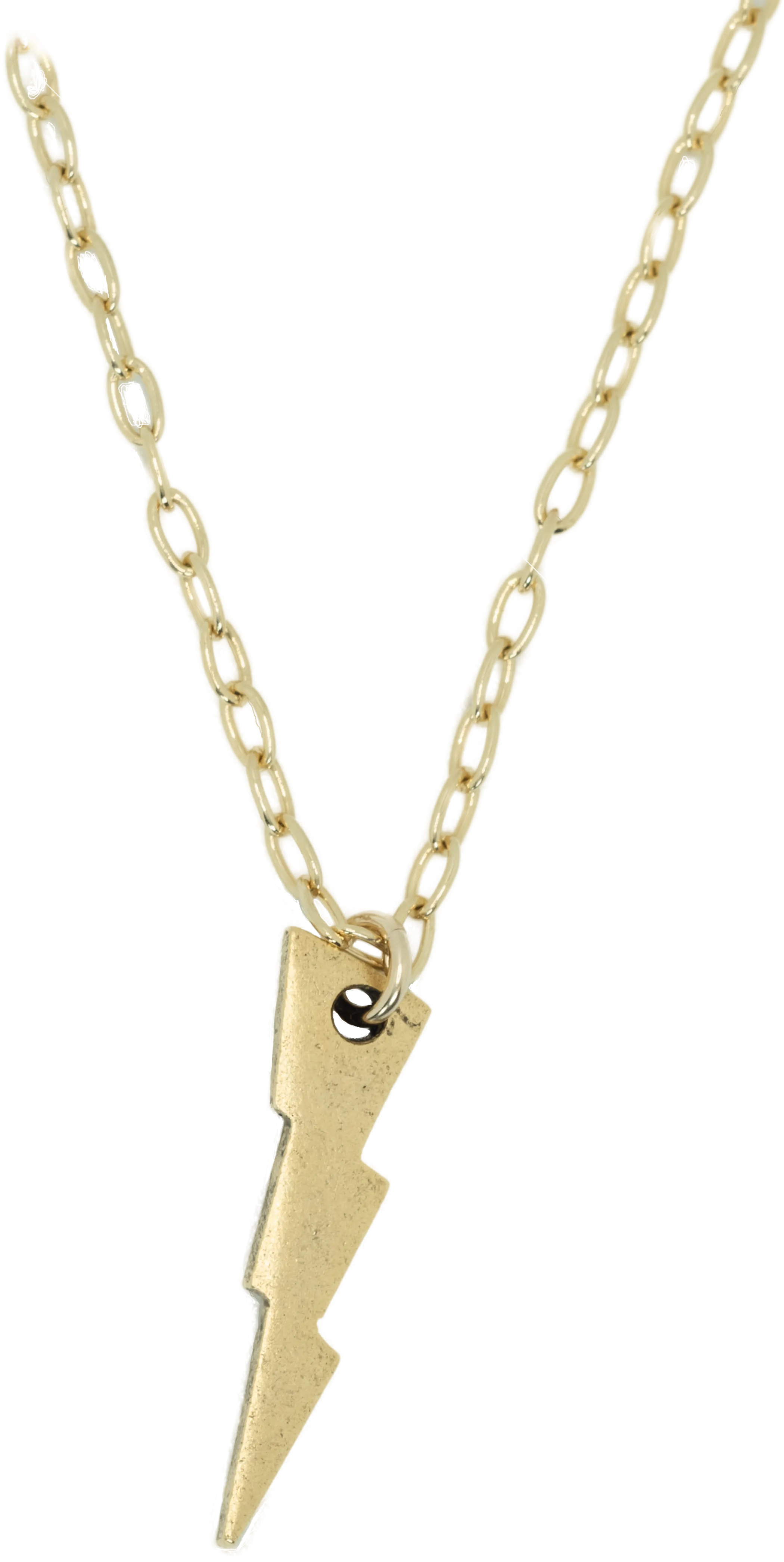 The Lightening Bolt Gold Necklace