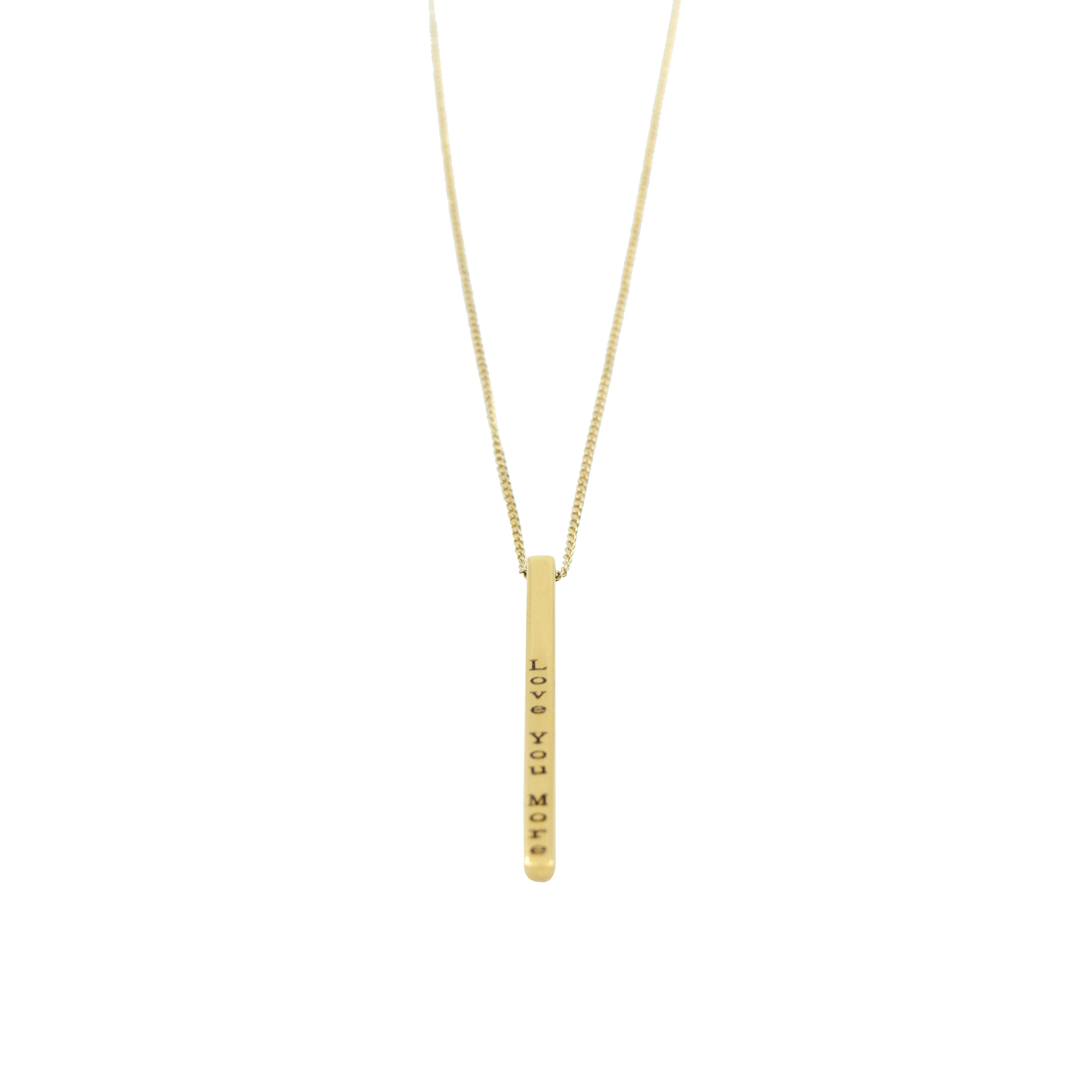 The Love You More Pin Drop Necklace