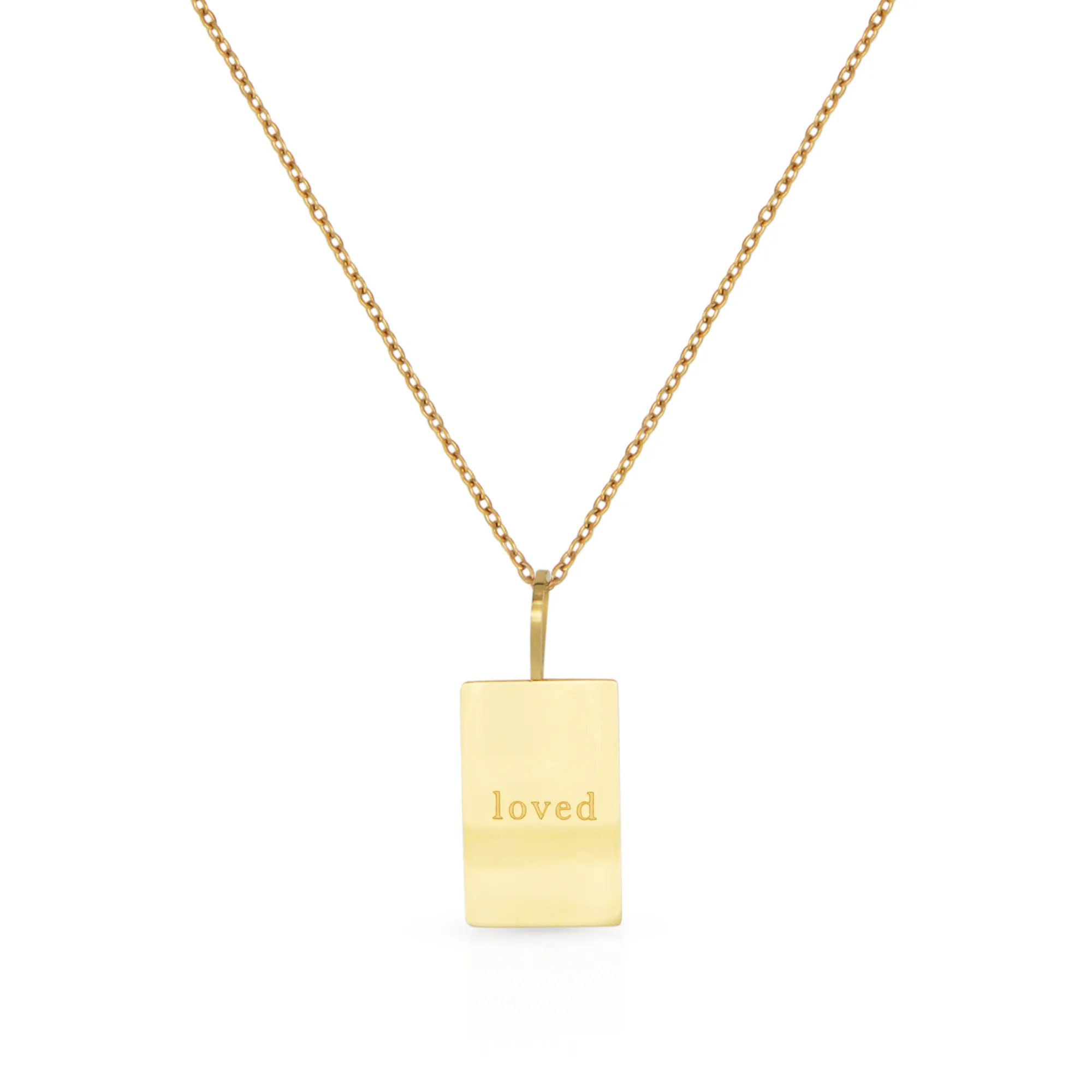 The Loved Tag Gold Necklace