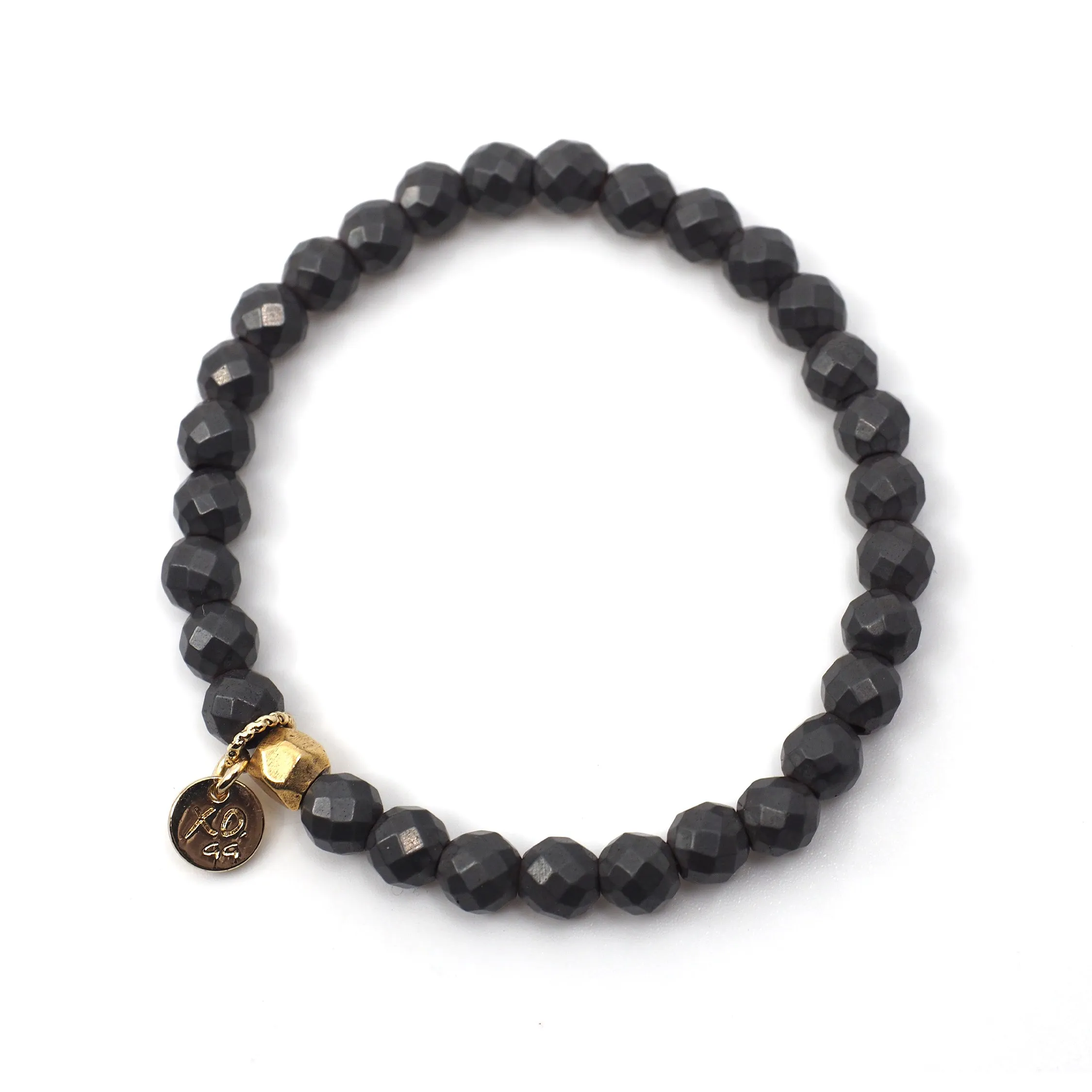 The Luna Bracelet in Geometric Gray