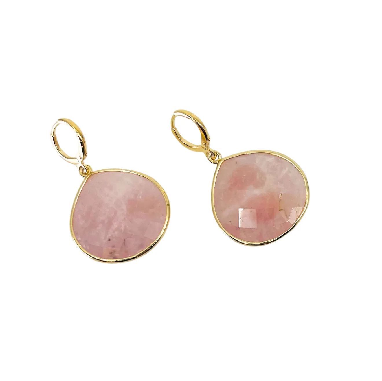 The Teardrop Natural Large Stone Earrings