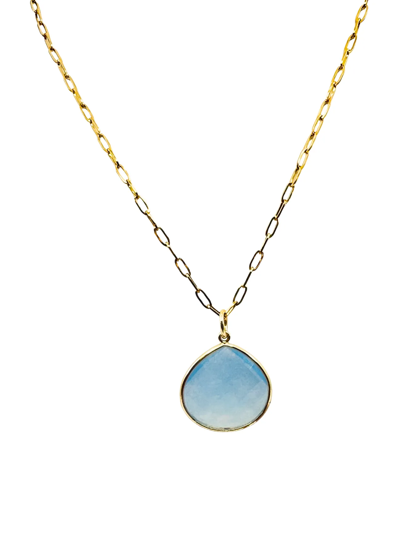 The Teardrop Natural Large Stone Necklace