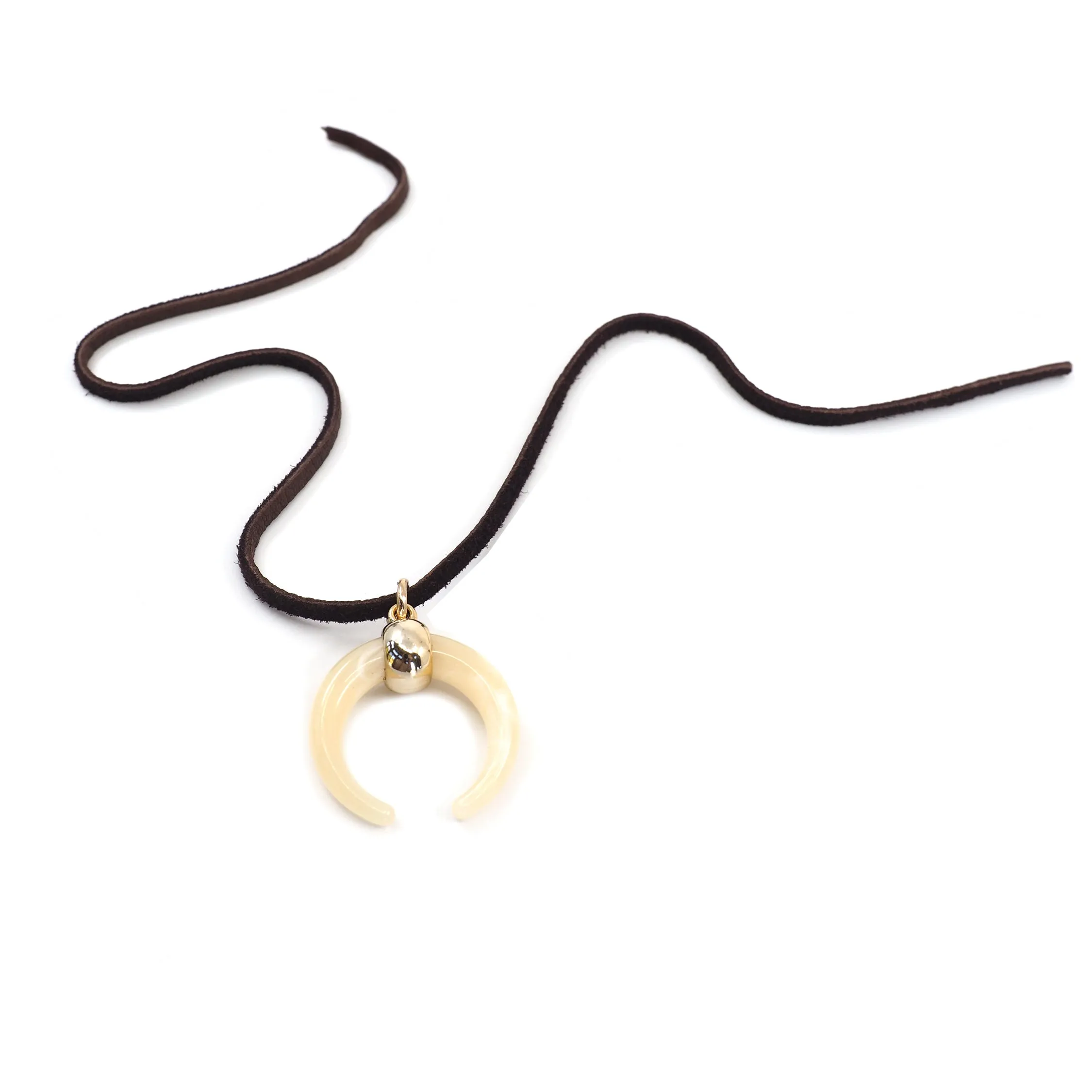 The Victoria Necklace in Horn