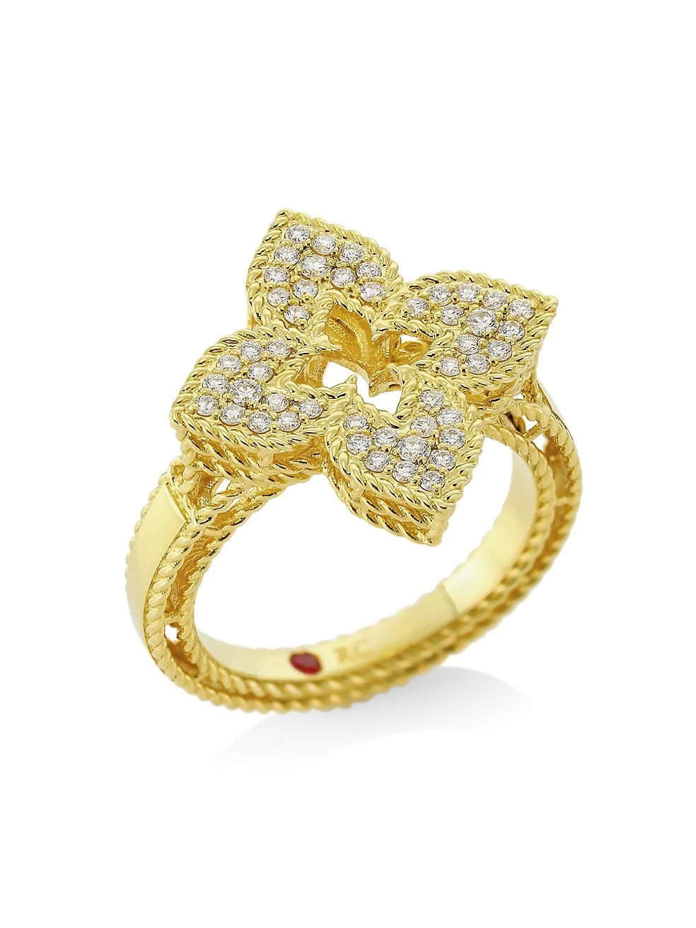 VENETIAN PRINCESS 18K YELLOW GOLD & DIAMOND RING .30CT