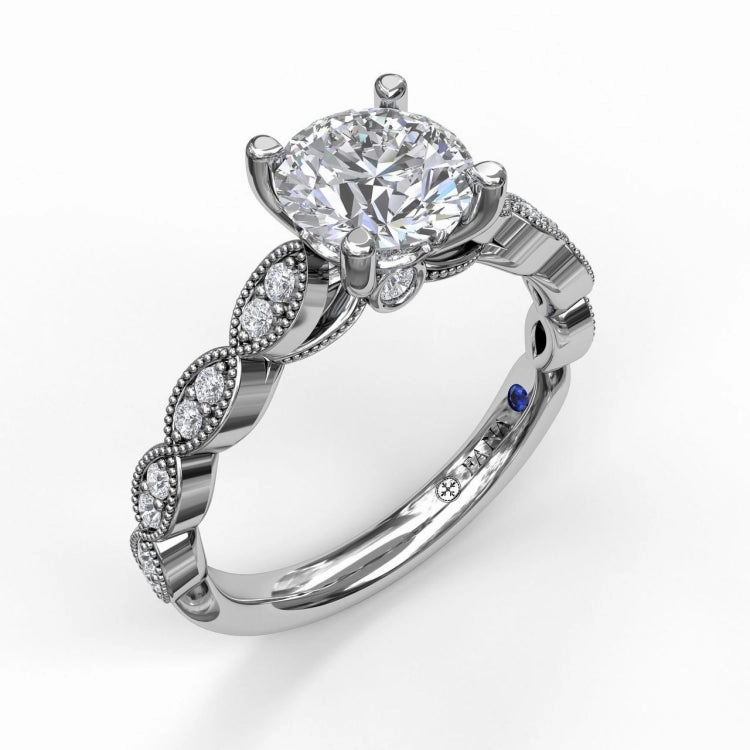 Vintage Marquise Shaped Engagement Ring