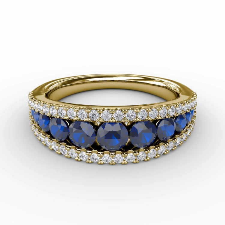 Walk This Way Sapphire and Diamond Ring