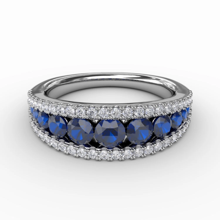 Walk This Way Sapphire and Diamond Ring