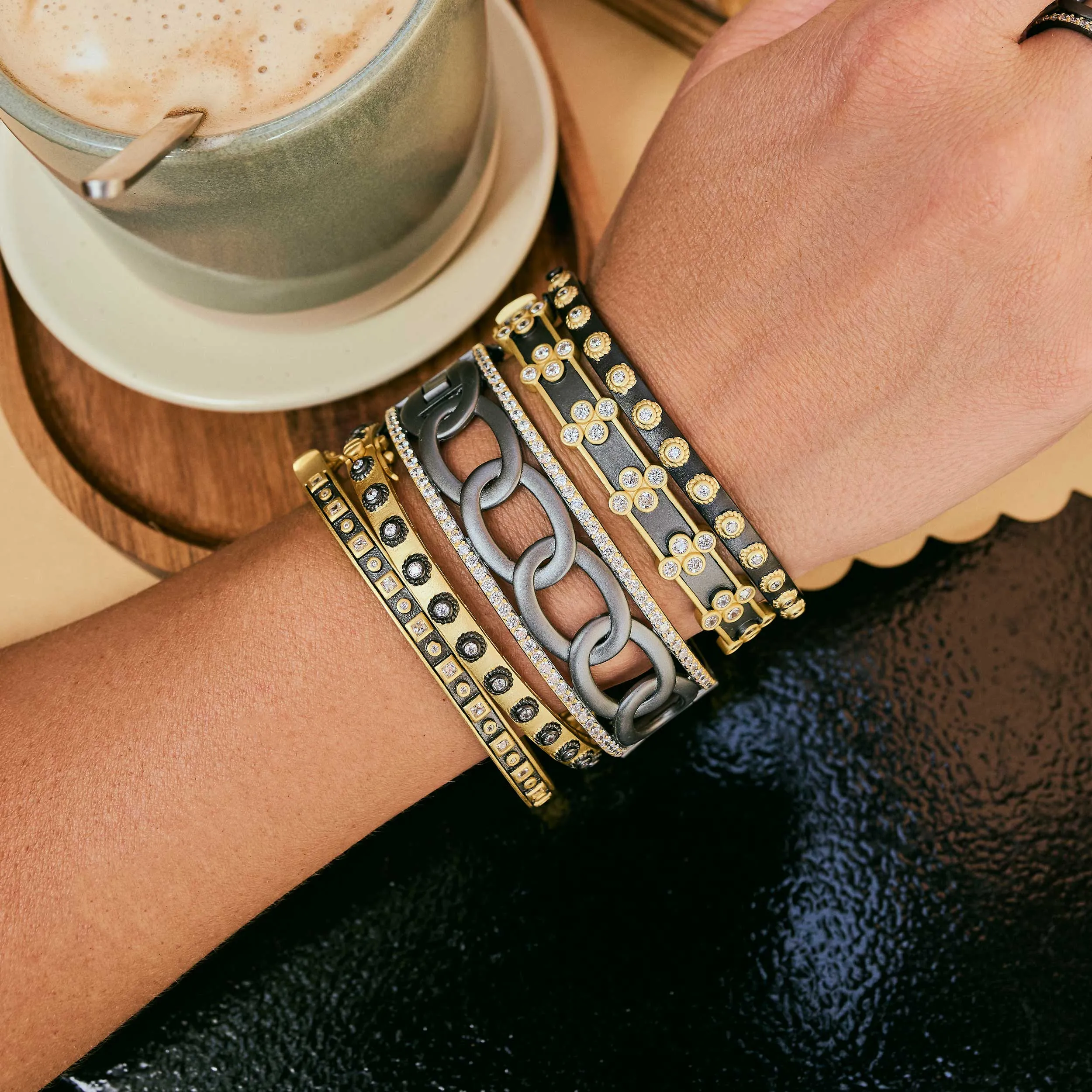 Windows of the City Hinge Bangle